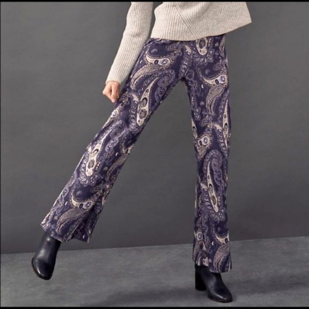 NWT Maeve Anthropologie Maria Paisley Pants 8